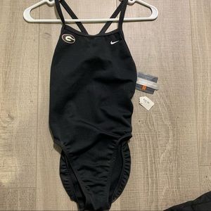 Black one piece swimsuit
